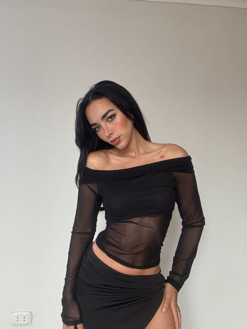 Briana mesh top
